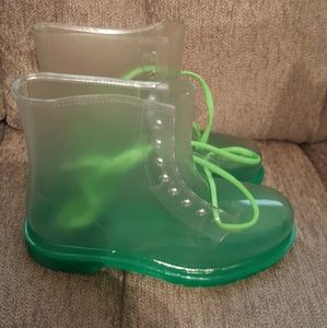 *NEW* Clear Neon Green Rain Boots